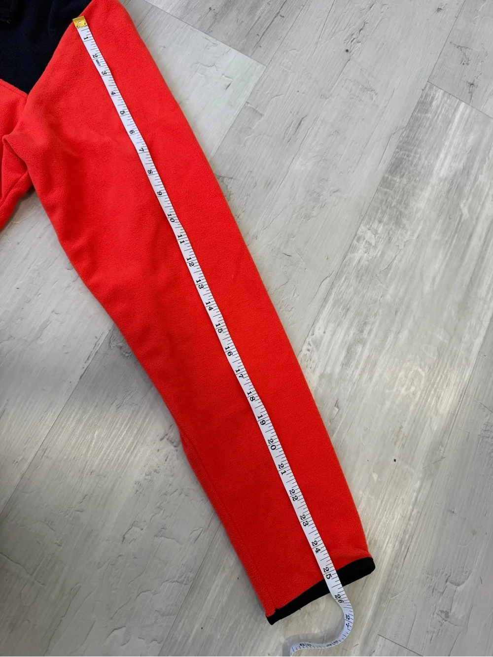 The North Face Orange & Black 1/4 Zip Fleece Pullover